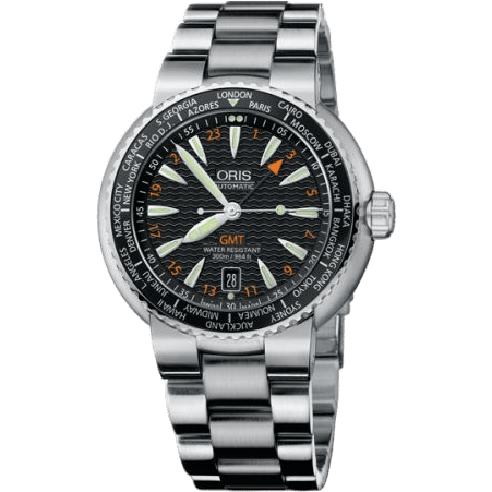 Divers GMT Date Stainless Steel / Black / Bracelet