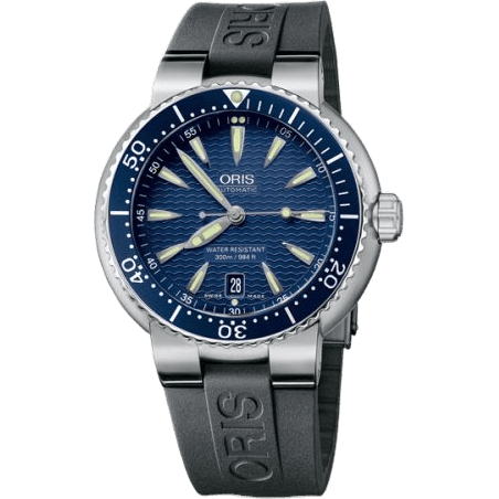 Divers Date Stainless Steel / Blue / Rubber