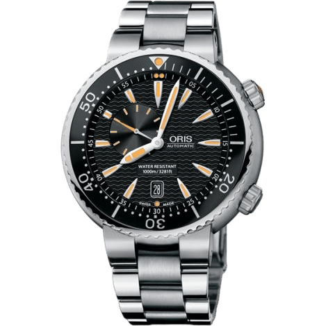 Divers Small Second - Date Stainless Steel / Black / Bracelet