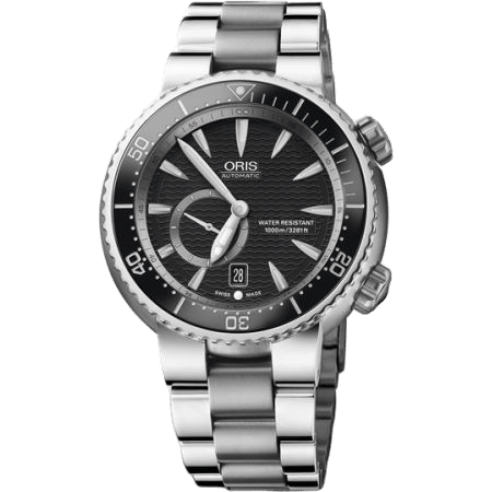 Divers Titan C Small Second - Date 47 Stainless Steel / Black / Bracelet