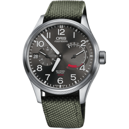 Big Crown ProPilot Calibre 111 Stainless Steel / Grey / Textile