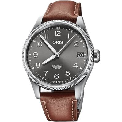 Big Crown ProPilot Big Date Stainless Steel / Grey / Leather