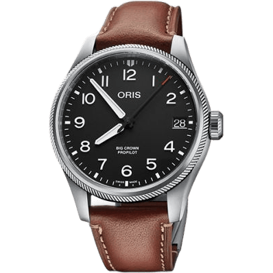 Big Crown ProPilot Big Date Stainless Steel / Black / Leather