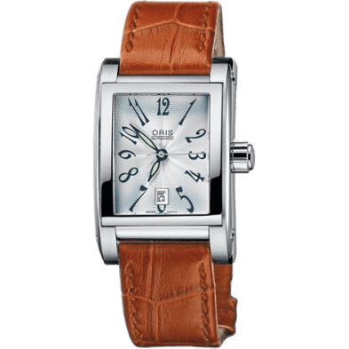 Rectangular Date 24 Stainless Steel / Silver - Arabic