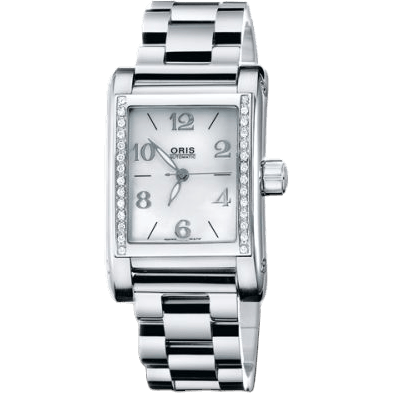 Rectangular Diamonds 24 Stainless Steel / MOP / Bracelet
