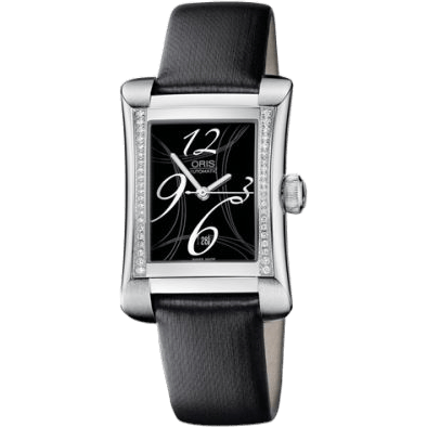 Rectangular Date Diamonds 25.9 Stainless Steel / Black