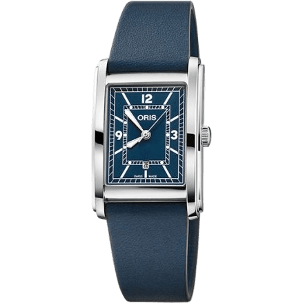 Rectangular Date 25.5 Stainless Steel / Blue