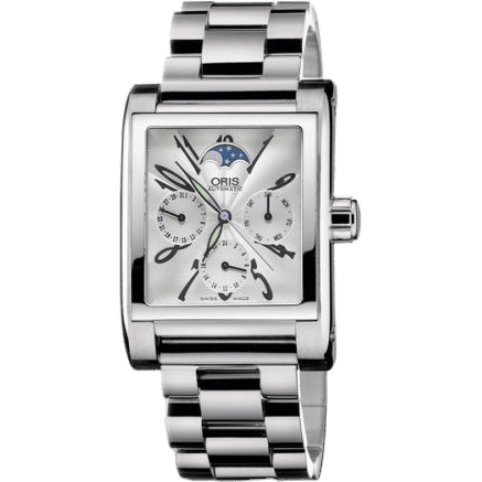 Rectangular Complication Stainless Steel / Silver - Arabic