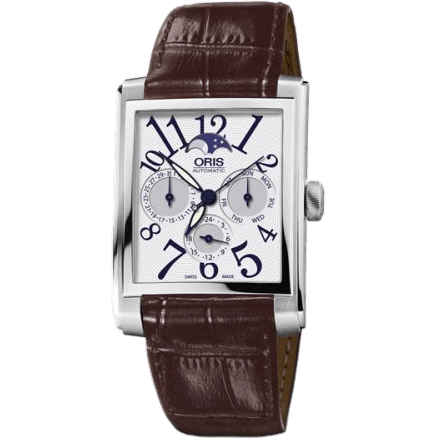 Rectangular Complication Stainless Steel / Silver - Arabic