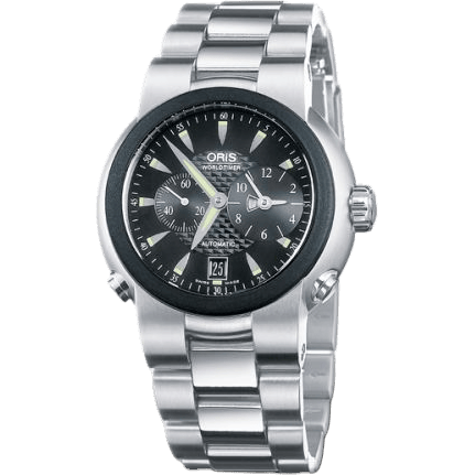 TT1 Worldtimer Stainless Steel - Rubber / Black / Bracelet