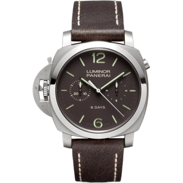 Luminor 1950 Chrono Monopulsante Left-Handed 8 Days Titanio