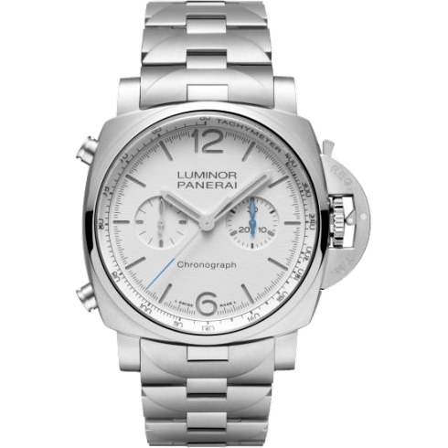 Luminor 1950 Chrono 44 Stainless Steel / White / Bracelet