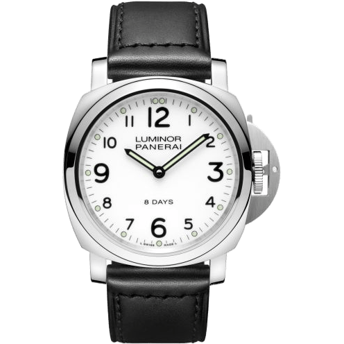 Luminor Base 44 8 Days Stainless Steel / White
