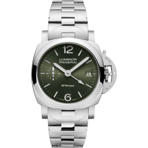Luminor Quaranta BiTempo Stainless Steel / Green