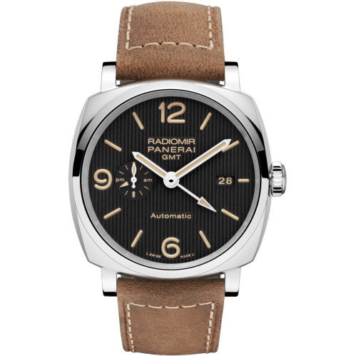 Radiomir 1940 45 3 Days GMT Automatic Stainless Steel / Black -Tuxedo