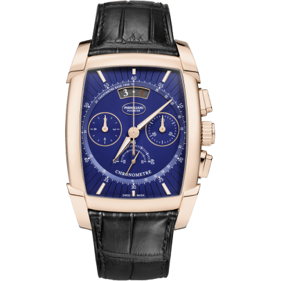 Parmigiani Fleurier Kalpagraphe Chronometre Rose Gold / Blue / Alligator PFC193-1002500-XA1442