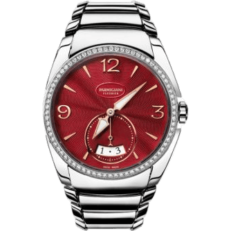 Parmigiani Fleurier Tonda Metropolitaine Stainless Steel / Amarante / Diamond / Bracelet PFC273-0060900-B00002