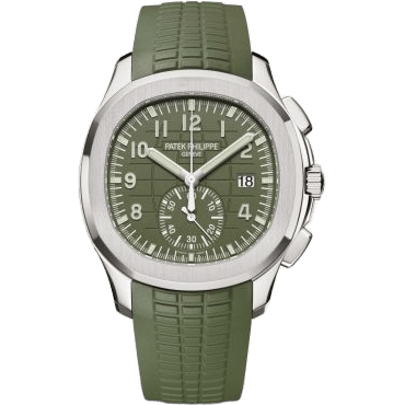 Aquanaut Chronograph 5968 White Gold / Green / Rubber