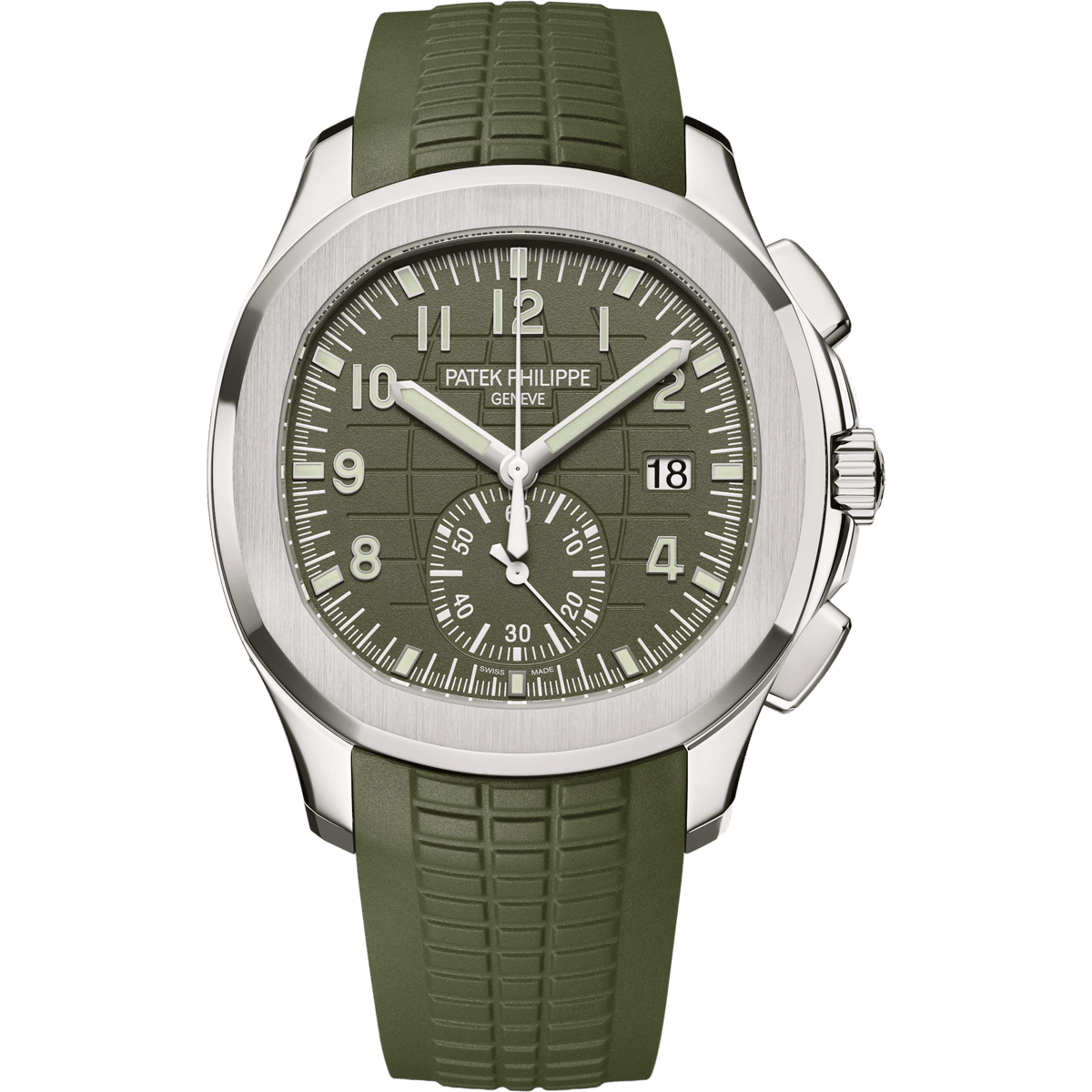 Patek Philippe Aquanaut Chronograph 5968 White Gold / Green / Rubber 5968G-010