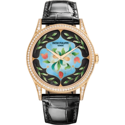 Calatrava 5077 Rose Gold / Diamond / Floral Caprice
