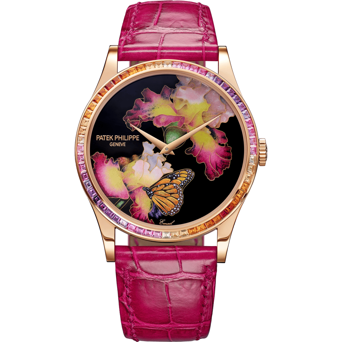 Patek Philippe Calatrava 5077 Rose Gold / Pink Butterfly 5077/356R-001