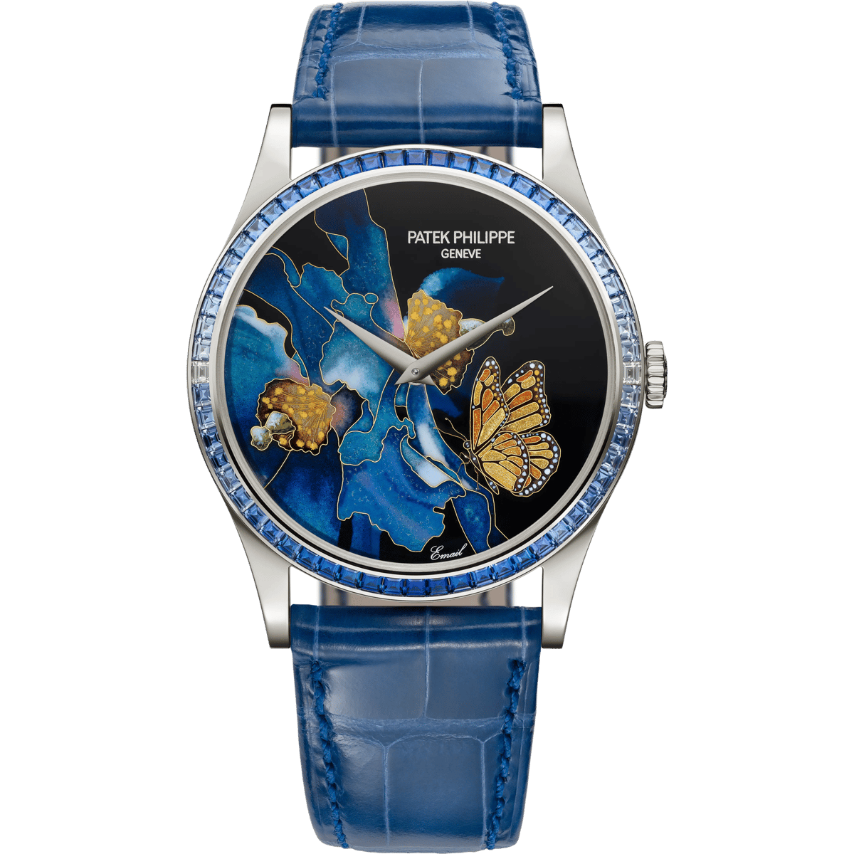 Patek Philippe Calatrava 5077 White Gold / Blue Butterfly 5077/357G-001