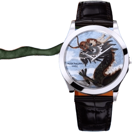 Calatrava 5089 White Gold / Dragon