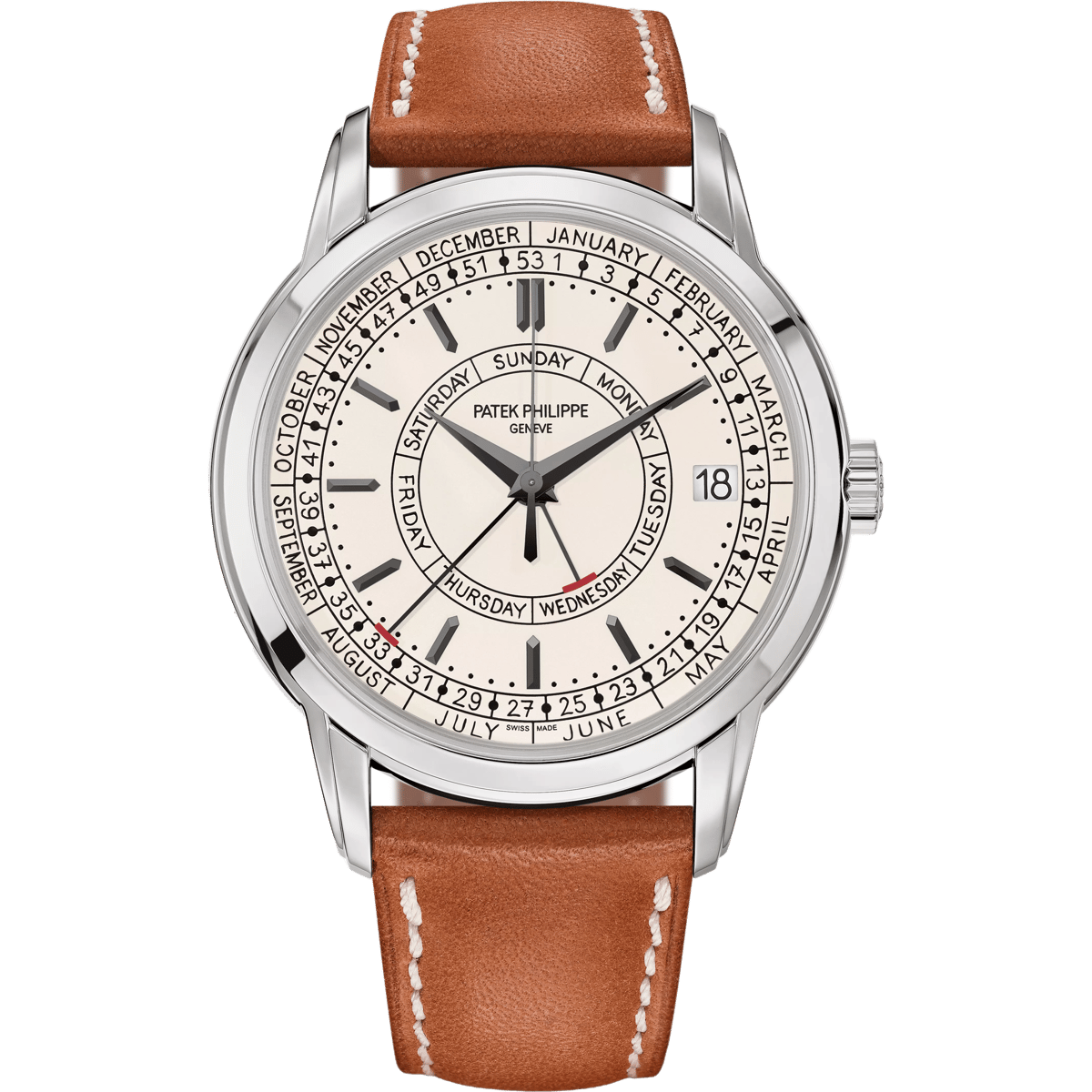 Patek Philippe Calatrava Weekly Calendar Stainless Steel / Silver 5212A-001
