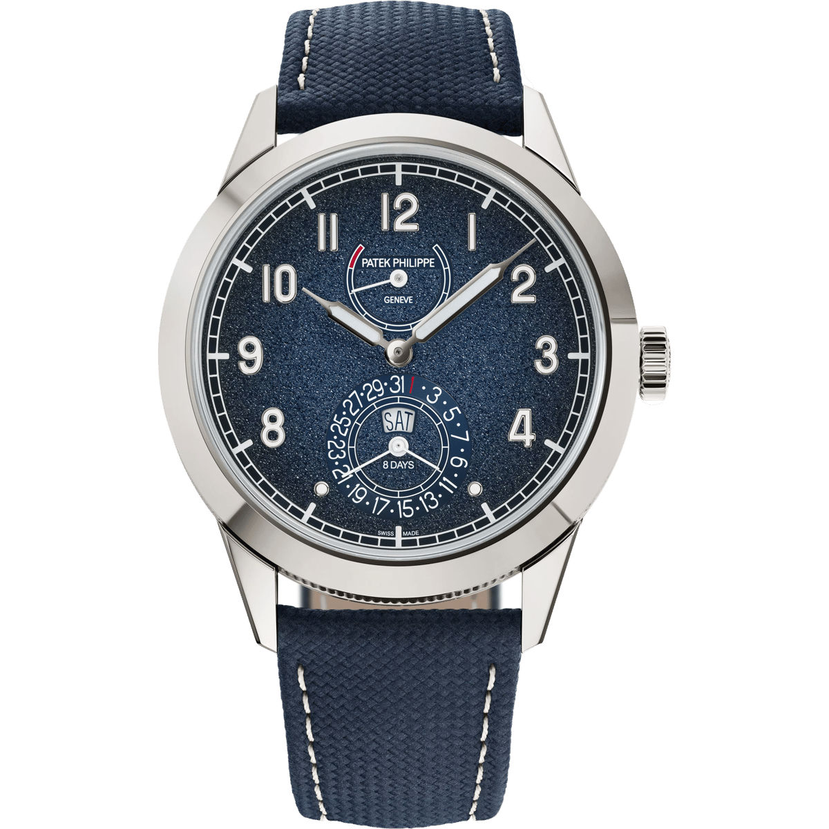 Patek Philippe Calatrava 8-Day White Gold / Blue 5328G-001
