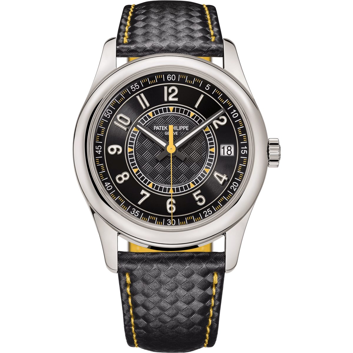 Patek Philippe Calatrava White Gold / Black - Yellow 6007G-001