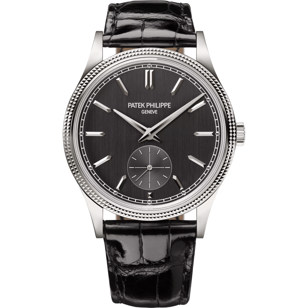 Patek Philippe Calatrava Clous de Paris White Gold / Gray 6119G-001
