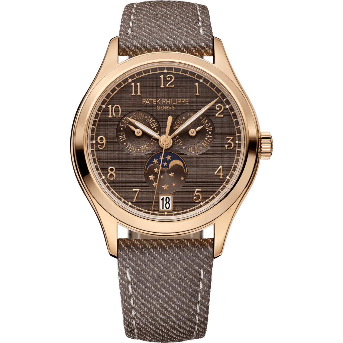 Patek Philippe Annual Calendar 4946 Rose Gold / Brown Shantung 4946R-001