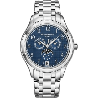 Annual Calendar 4947 Stainless Steel / Blue