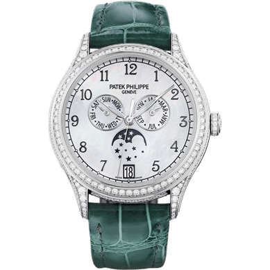 Annual Calendar 4948 White Gold / Mother of Pearl