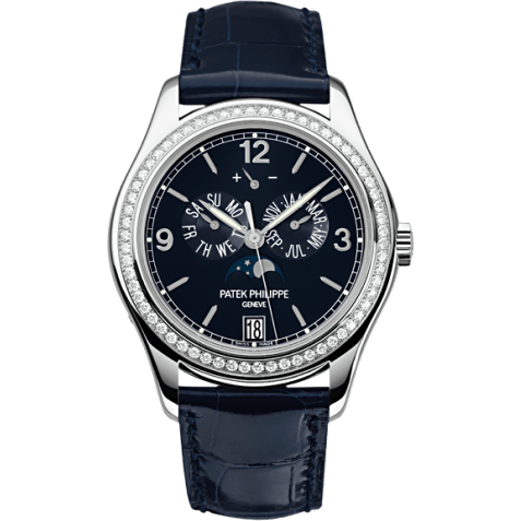 Annual Calendar 5147 White Gold / Navy Blue