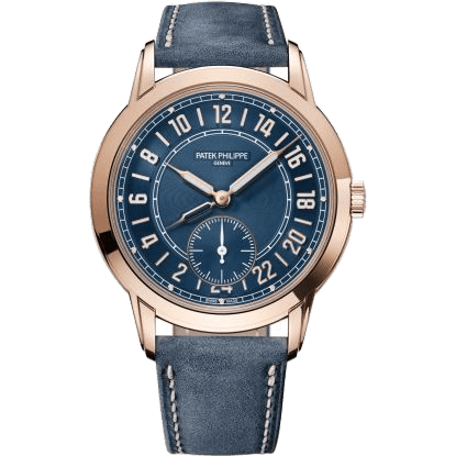 Calatrava Travel Time 24-Hour Rose Gold / Blue