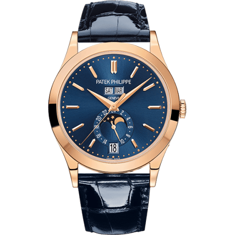 Annual Calendar 5396 Rose Gold / Blue