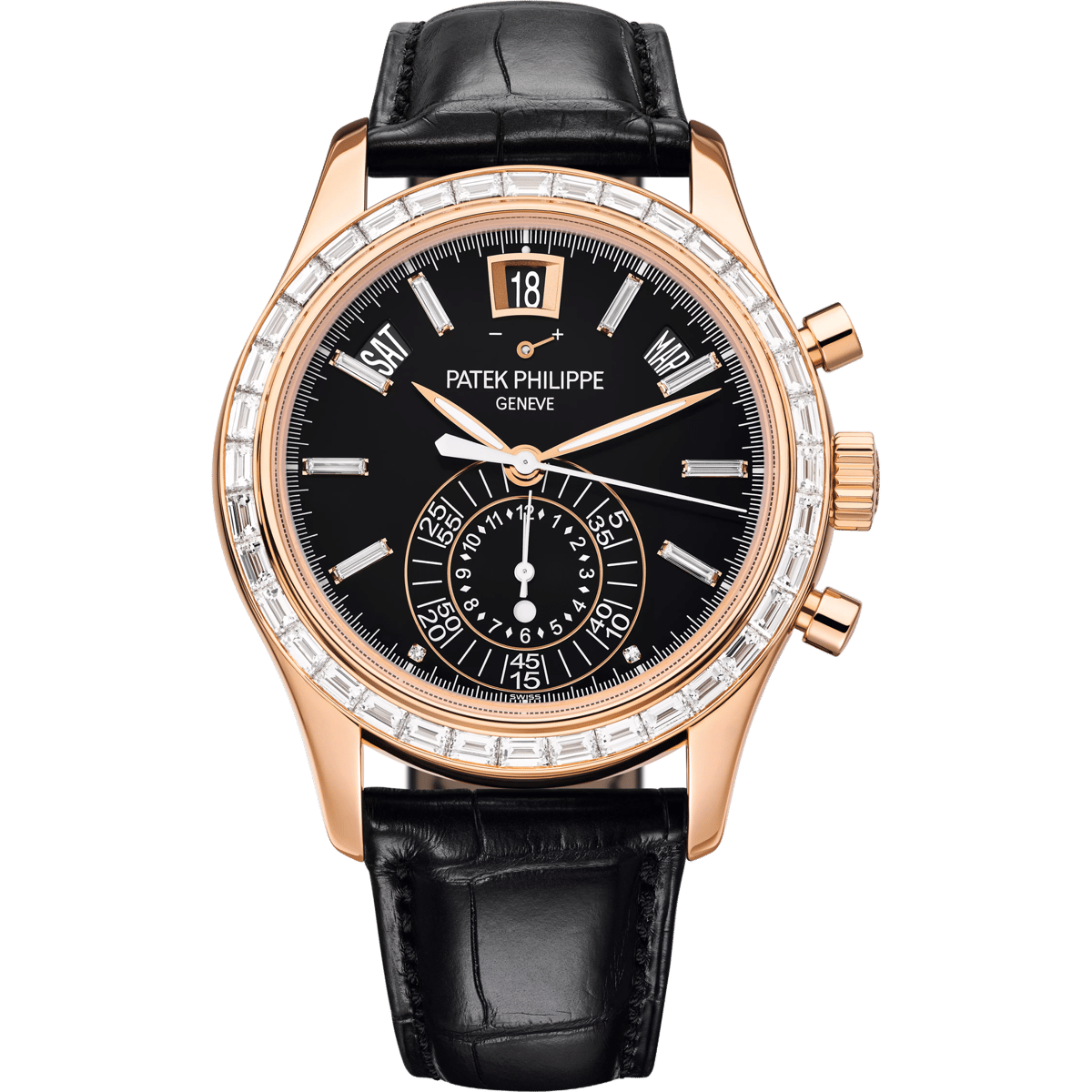 Patek Philippe Annual Calendar Chronograph 5961 Rose Gold / Black 5961R-010