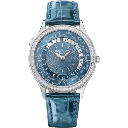 World Time 7130 White Gold / Blue - Beijing