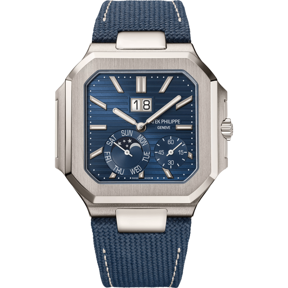 Patek Philippe Cubitus Instantaneous Grand Date Platinum / Blue 5822P-001