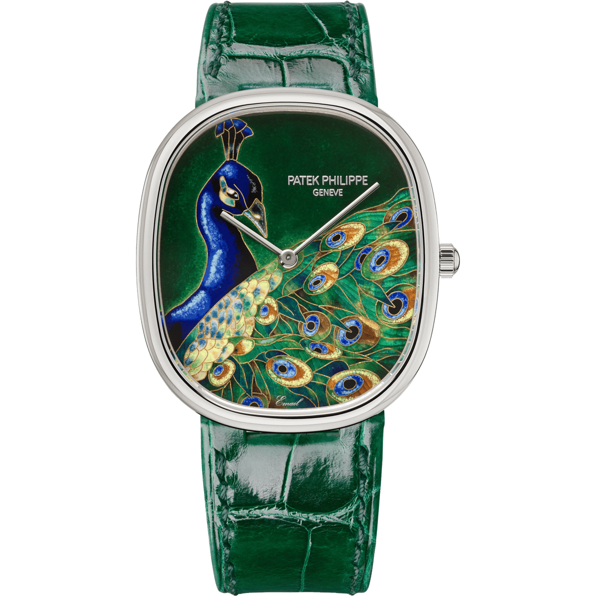 Patek Philippe Golden Ellipse 5738 White Gold / Blue Peacock 5738/50G-041