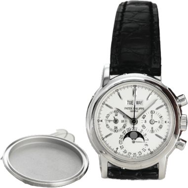 Perpetual Calendar Chronograph 3970 Platinum / Silver Stick