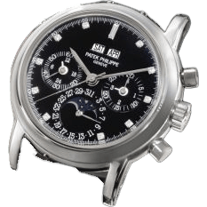 Perpetual Calendar Chronograph 3970 Platinum / Black Diamond
