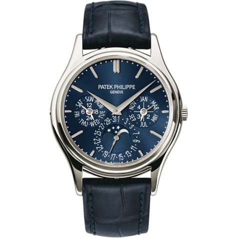Perpetual Calendar 5140 Platinum Blue