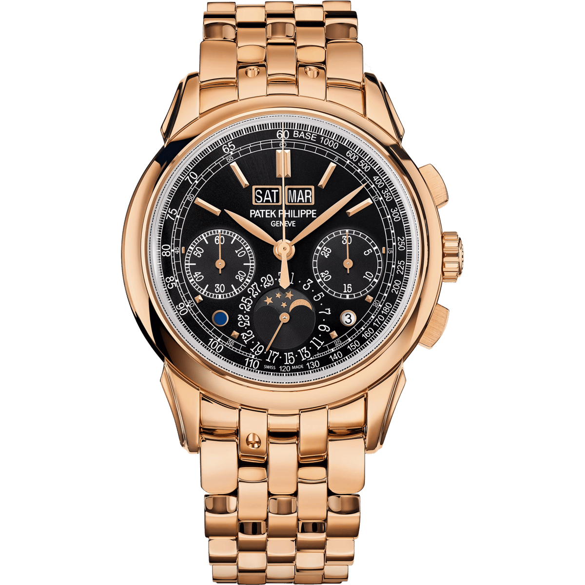 Patek Philippe Perpetual Calendar Chronograph 5270 Rose Gold / Black / Bracelet 5270/1R-001