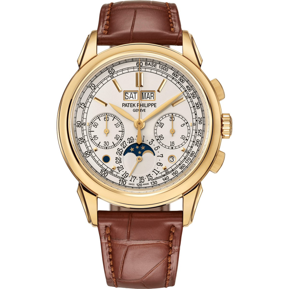 Patek Philippe Perpetual Calendar Chronograph 5270 Yellow Gold / Silver 5270J-001