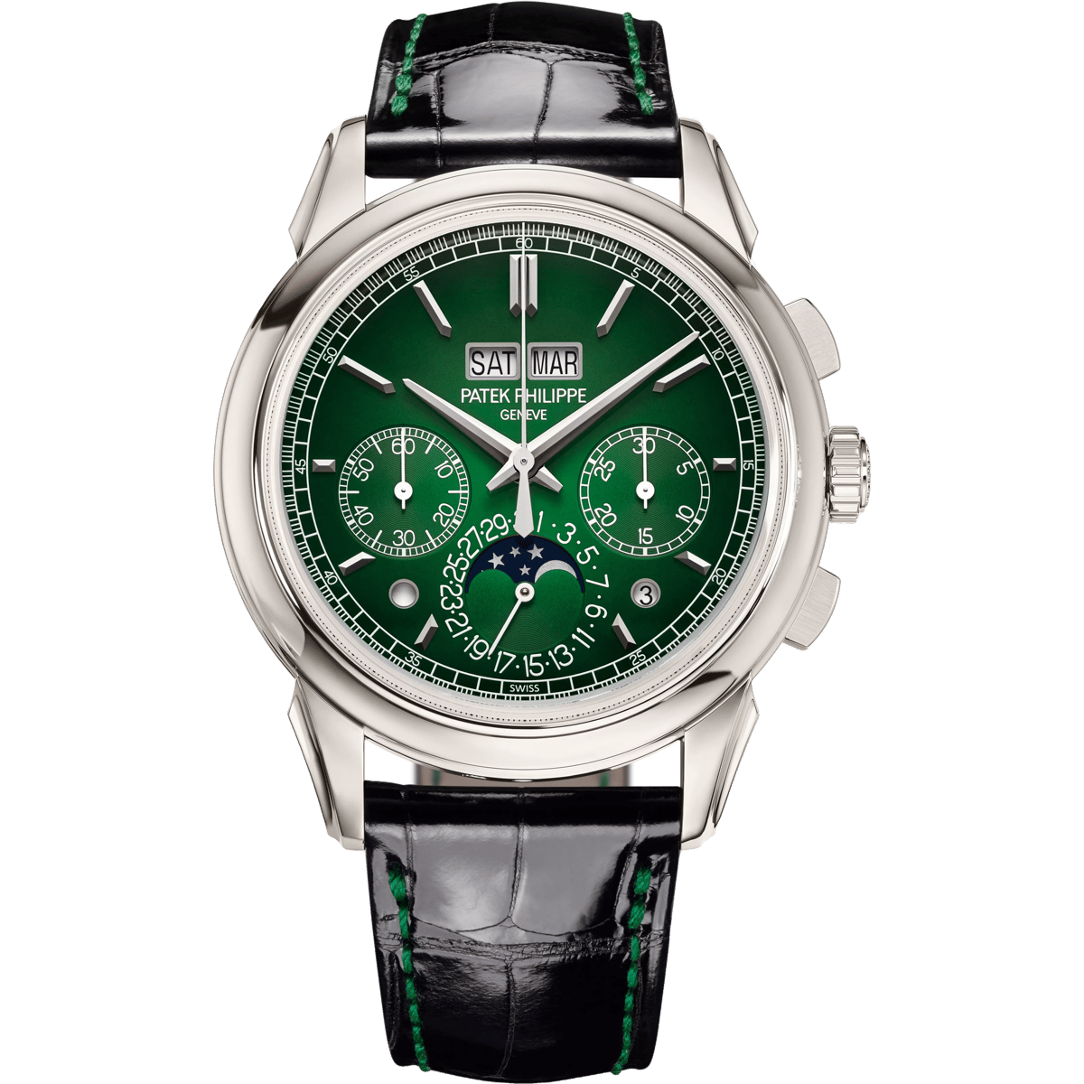 Patek Philippe Perpetual Calendar Chronograph 5270 Platinum / Green 5270P-014