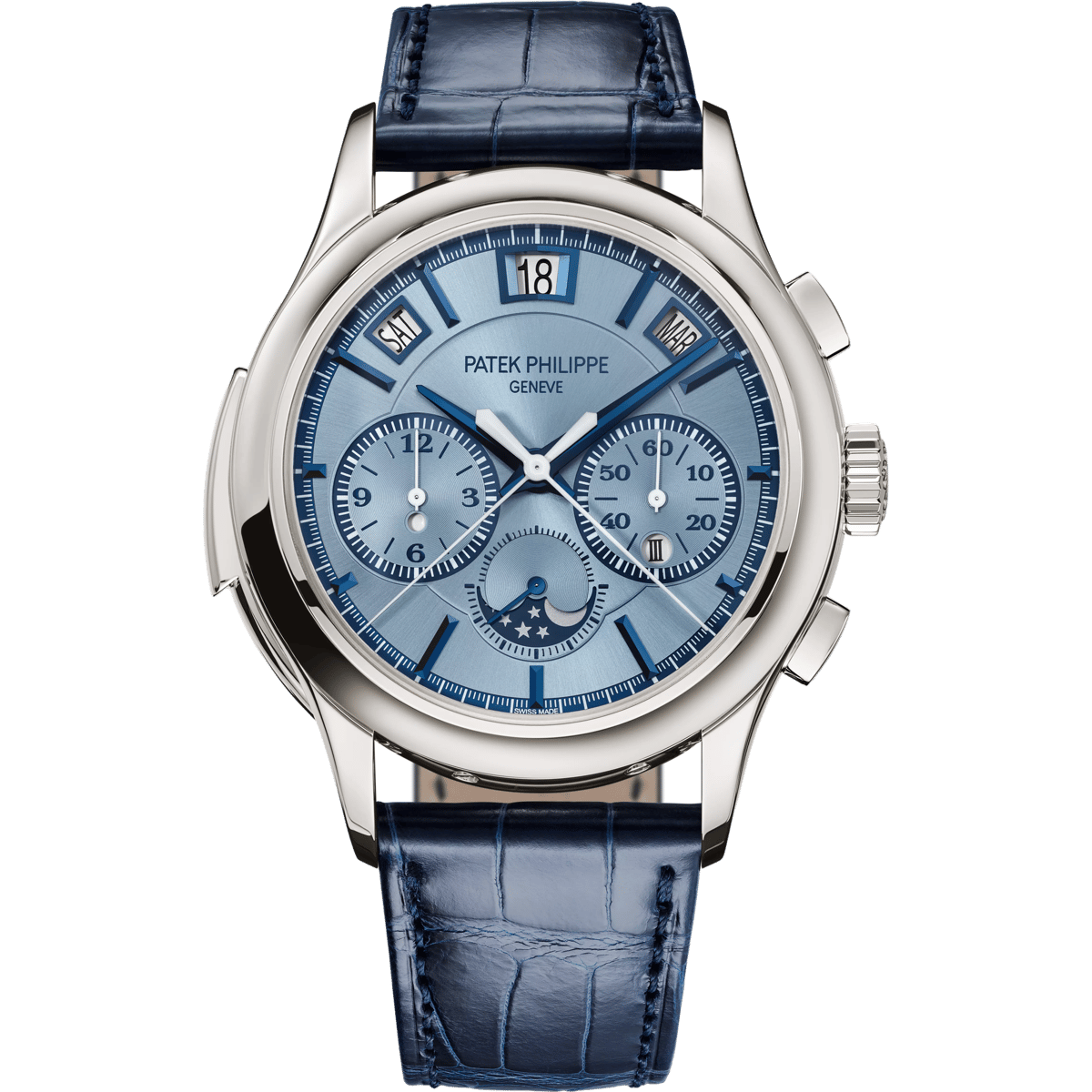 Patek Philippe Minute Repeater Split-Seconds Chronograph Perpetual Calendar White Gold / Ice Blue 5308G-001