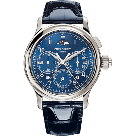 Perpetual Calendar Split-Seconds Chronograph 5372 Platinum / Blue