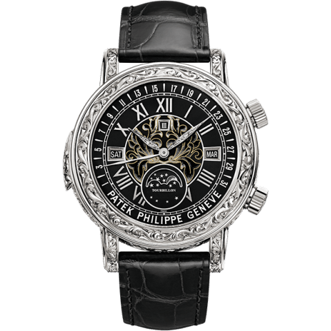 Sky Moon Tourbillon 6002 White Gold / Black